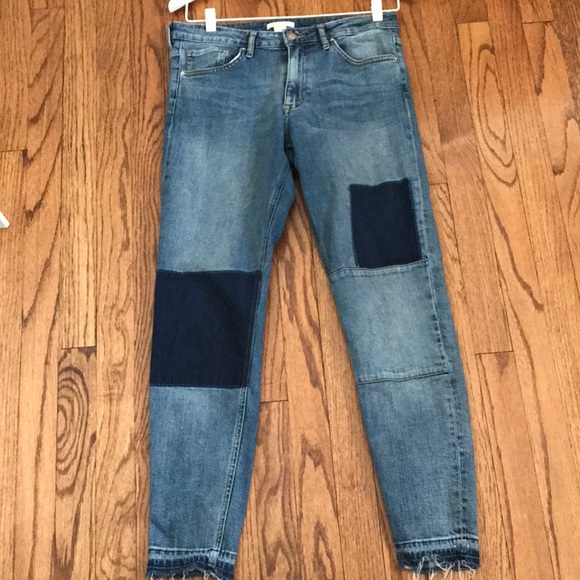 H&M Denim - Patched Jeans